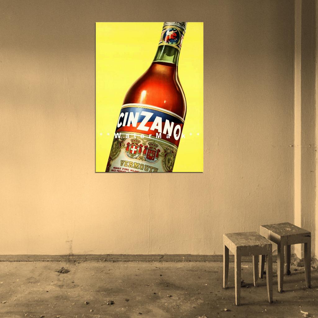 Cinzano Vermouth 1962 Italian Liquor Decor Wall Print POSTER