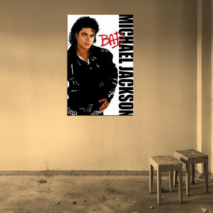 Michael Jackson Bad Music Decor WALL Print POSTER