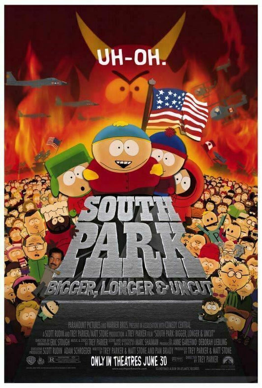 South Park: Bigger, Longer and Uncut Movie Poster (1999) Decor WALL Print POSTER