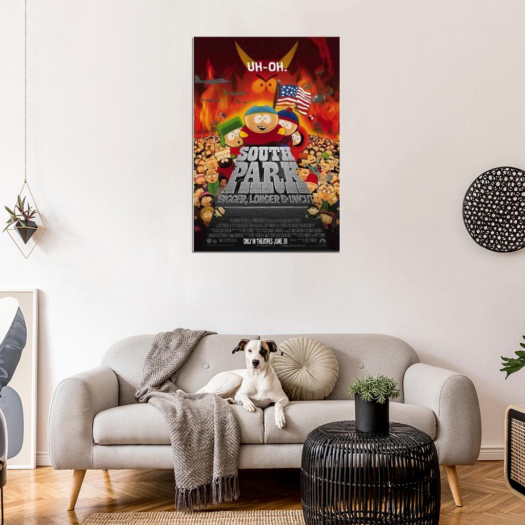 South Park: Bigger, Longer and Uncut Movie Poster (1999) Decor WALL Print POSTER