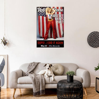 Britney Spears - Rolling Stone Magazine (2000) Decor WALL Print POSTER