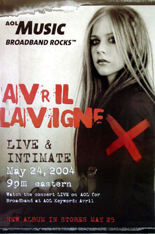 Avril Lavigne - Live & Intimate 2004 Film Decor WALL Print POSTER