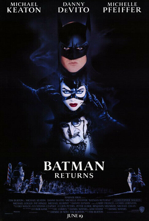 Batman Returns 1992 Movie Film Decor WALL Print POSTER