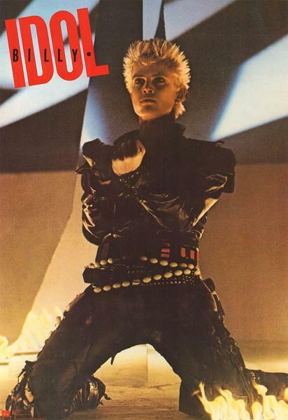 Billy Idol On Stage Portrait DECOR WALL Print POSTER