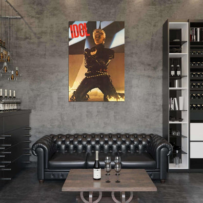 Billy Idol On Stage Portrait DECOR WALL Print POSTER