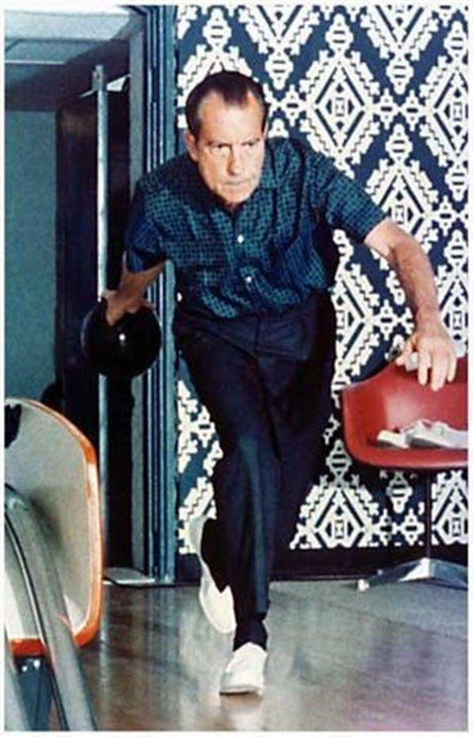 Richard Nixon Bowling Picture DECOR WALL Print POSTER