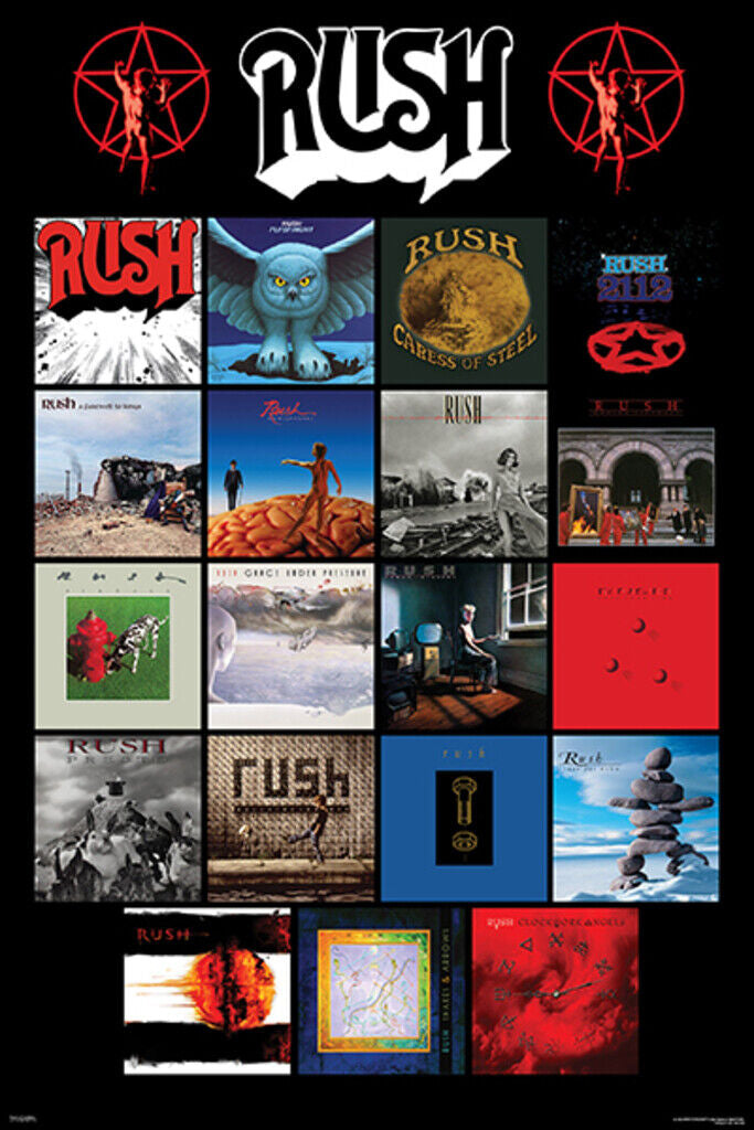Rush Album Covers Retro Vintage Rock Band Music Picture DECOR WALL Print POSTER