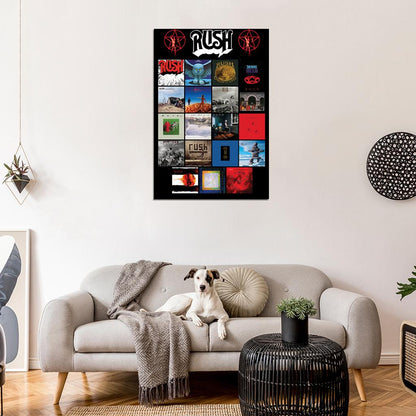 Rush Album Covers Retro Vintage Rock Band Music Picture DECOR WALL Print POSTER