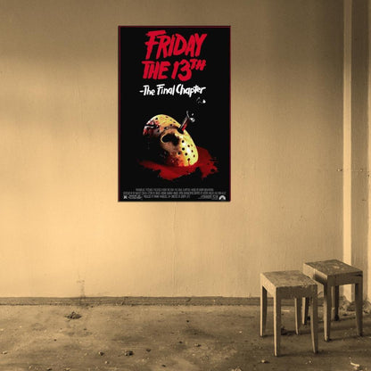 FRIDAY THE 13TH PART 4: THE FINAL CHAPTER Movie 1984 Erich Anderson DECOR WALL Print POSTER