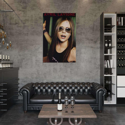 Avril Lavigne Decor Wall Print Poster - Rockstar Vibes