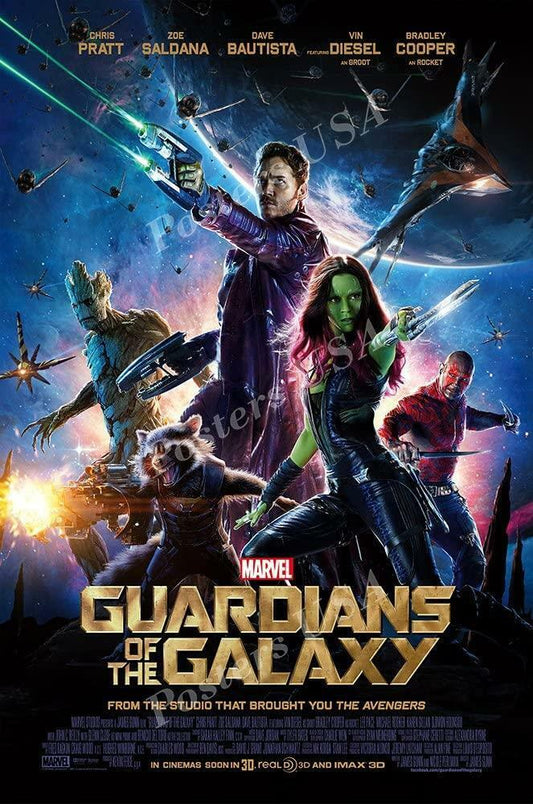 Guardians of the Galaxy Movie 2014 Chris Pratt Vin Diesel DECOR WALL Print POSTER