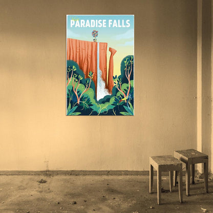 UP Movie Paradise Falls Travel DECOR WALL Print POSTER