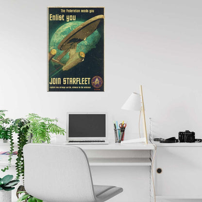 Star Trek Join Starfleet Enlistment DECOR WALL Print POSTER