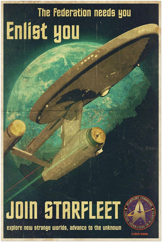 Star Trek Join Starfleet Enlistment DECOR WALL Print POSTER
