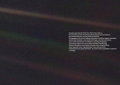 Carl Sagan: Pale Blue Dot Quote Space Decor Wall Print POSTER