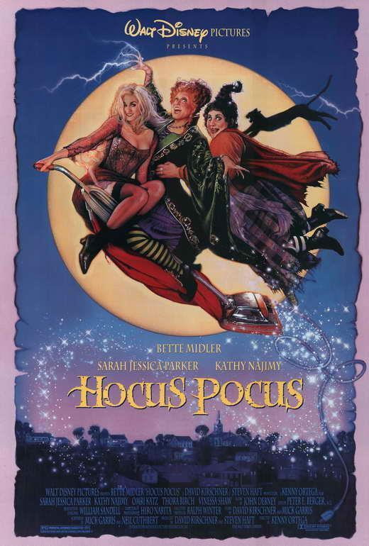 Hocus Pocus Movie 1993 Bette Midler Sarah Jessica Parker Decor Wall Print POSTER