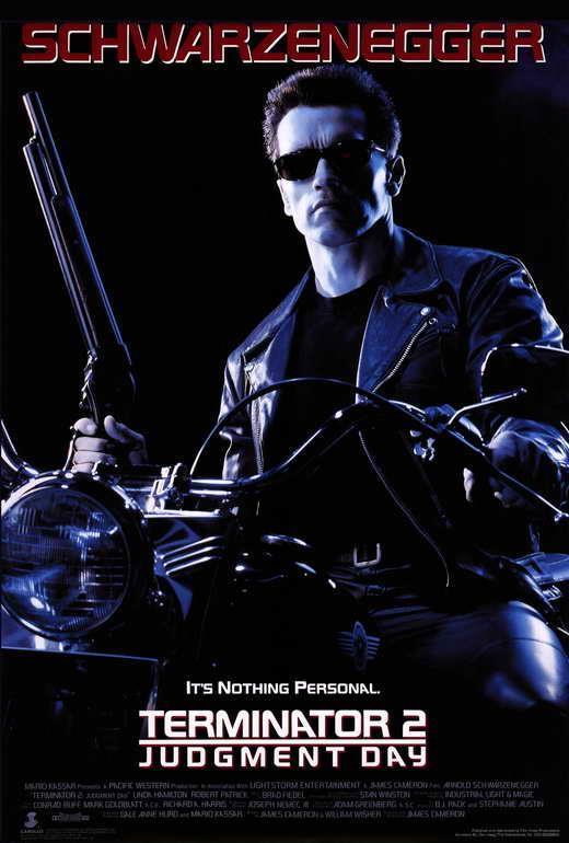 Terminator 2: Judgment Day Movie 1991 Arnold Schwarzenegger Decor Wall Print POSTER