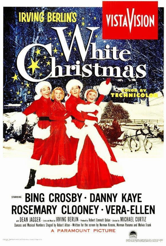 White Christmas Movie 1954 Bing Crosby, Danny Kaye Decor Wall Print POSTER