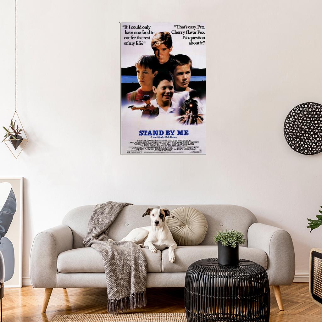 Stand by Me Movie 1986 River Phoenix Corey Feldman Decor Wall Print POSTER