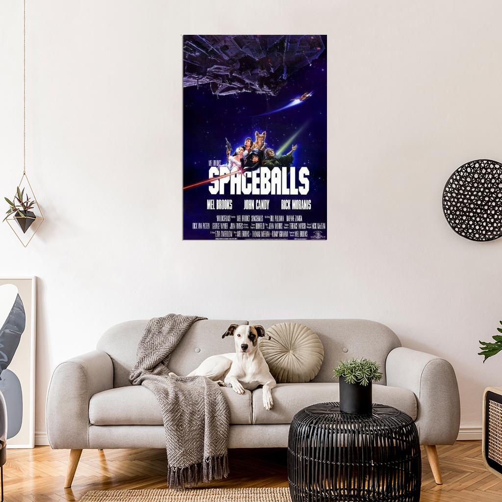 Spaceballs Mel Brooks, John Candy, Rick Moranis Decor Wall Print POSTER