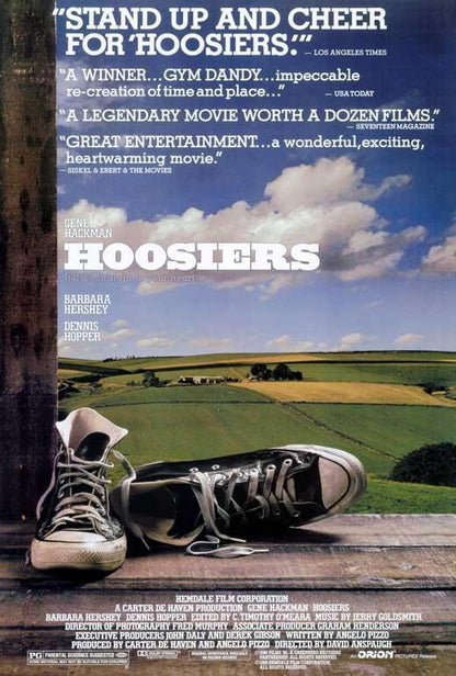 Hoosiers Movie 1986 Gene Hackman, Barbara Hershey WALL PRINT POSTER