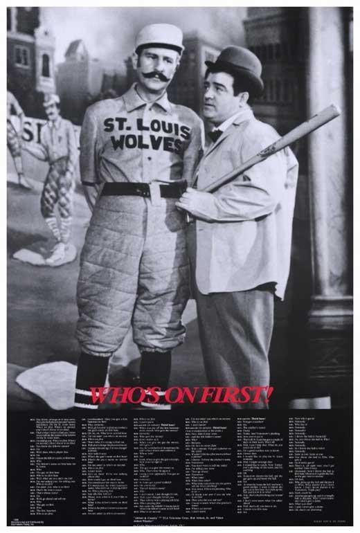 Abbott & Costello - Who On First 1945 Movie Print POSTER