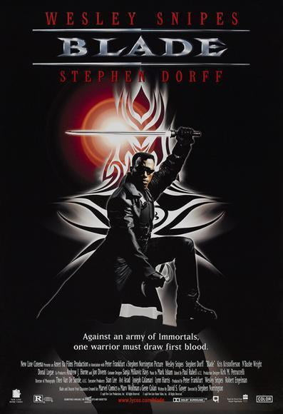 Blade Movie 1998 Wesley Snipes tephen Dorff Decor Wall Print POSTER