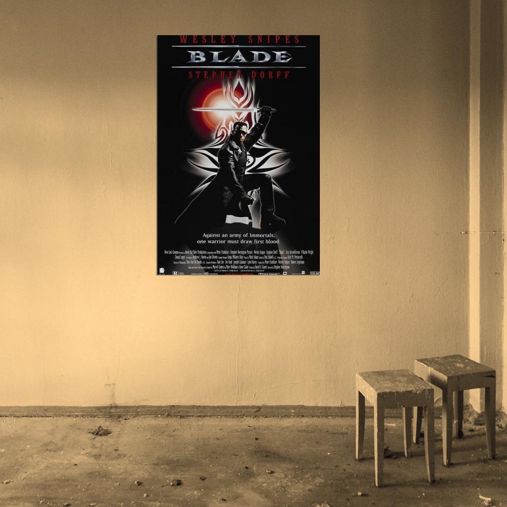 Blade Movie 1998 Wesley Snipes tephen Dorff Decor Wall Print POSTER