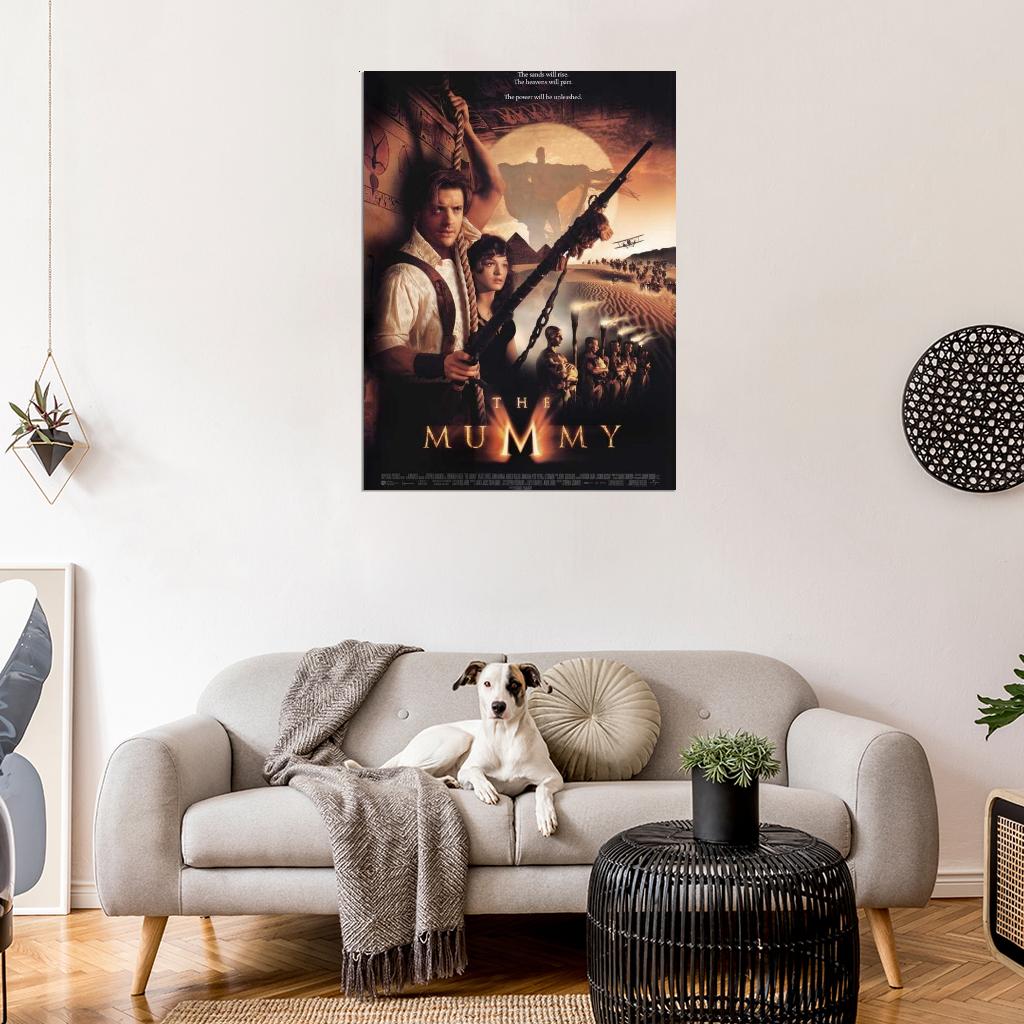 The Mummy Movie 1999 Brendan Fraser, Rachel Weisz Decor Wall Print POSTER