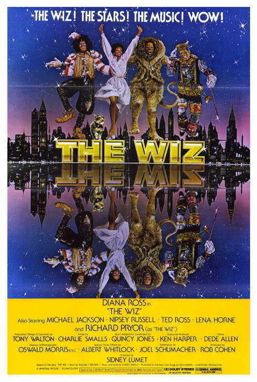 The Wiz Movie 1978 Diana Ross, Michael Jackson tyle Print POSTER
