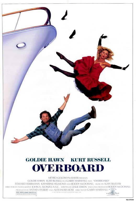 Overboard Movie Goldie Hawn, Kurt Russell Print POSTER