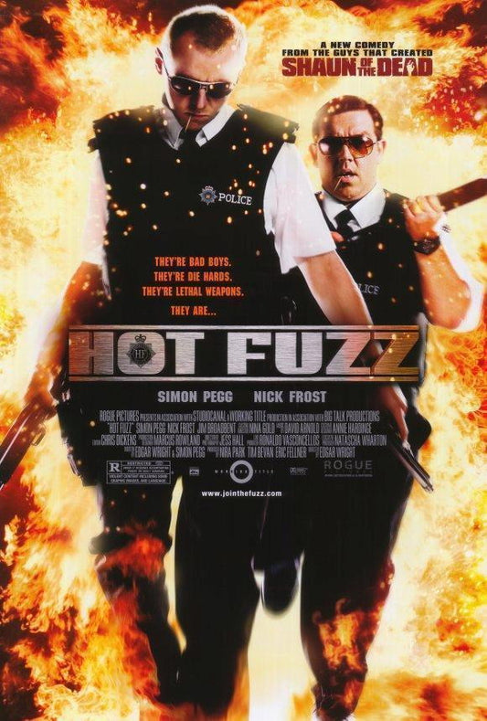 Hot Fuzz Movie 2007 Simon Pegg Nick Frost Decor Wall Print POSTER