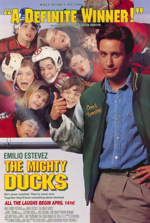 The Mighty Ducks Movie 1992 Emilio Estevez Joss Ackland Decor Wall Print POSTER