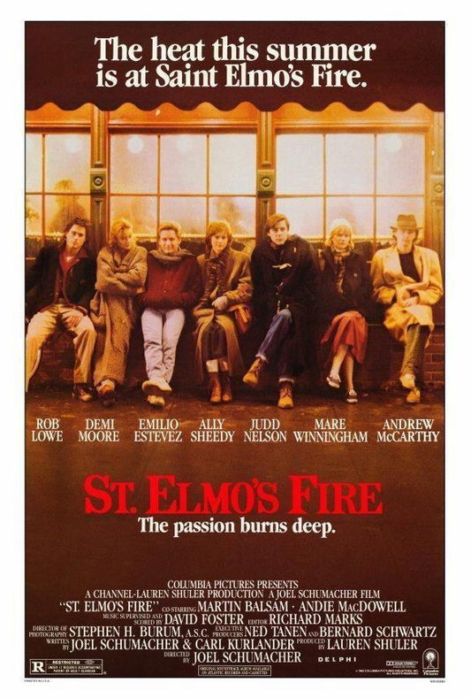 St. Elmo Fire Movie 1985 Rob Lowe, Demi Moore Print POSTER