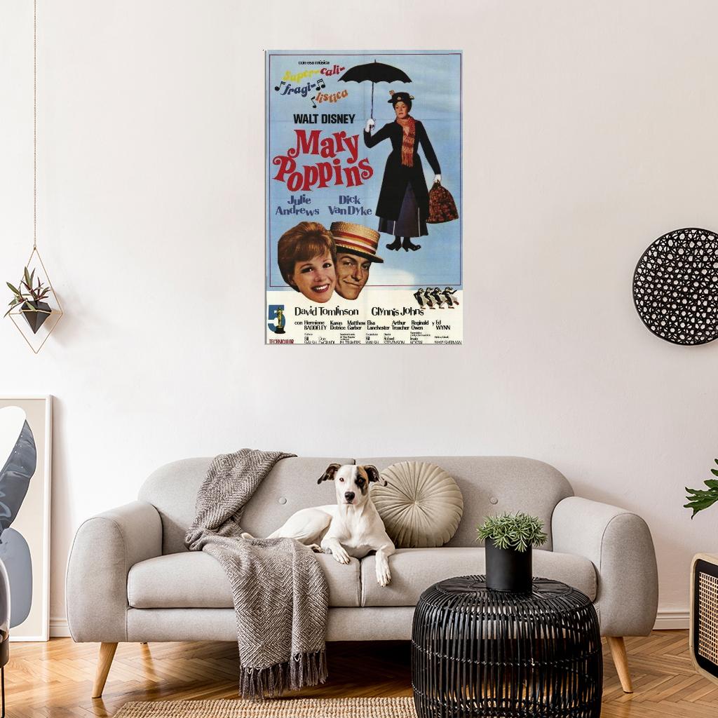 Mary Poppins Movie 1964 Julie Andrews, Argentine Decor Wall Print POSTER
