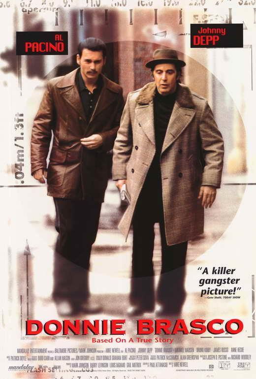 Donnie Brasco Movie 1997 Al Pacino, Johnny Depp Decor Wall Print POSTER