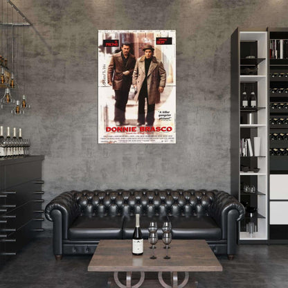 Donnie Brasco Movie 1997 Al Pacino, Johnny Depp Decor Wall Print POSTER