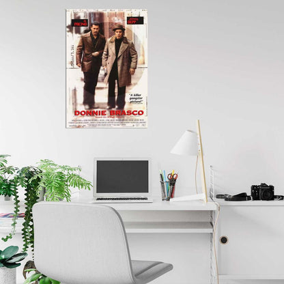 Donnie Brasco Movie 1997 Al Pacino, Johnny Depp Decor Wall Print POSTER