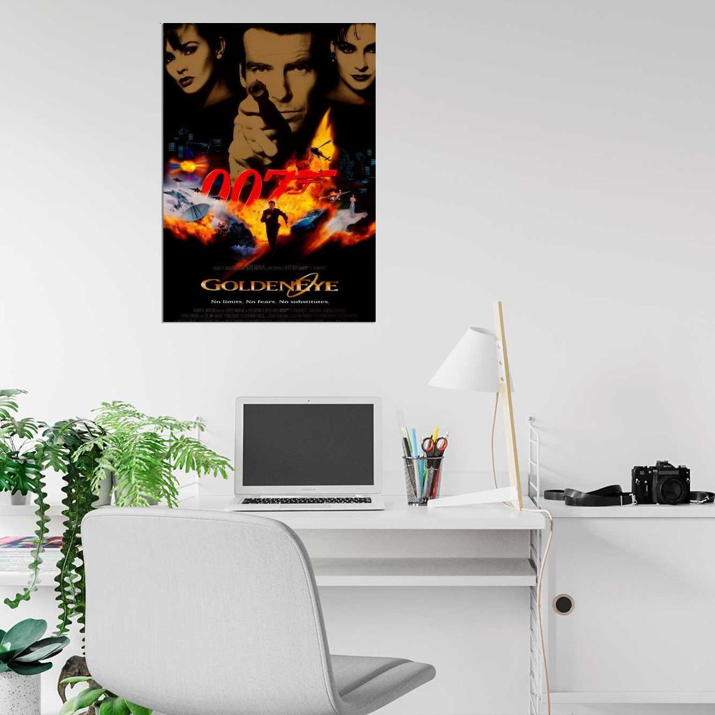 Goldeneye Movie 1995 Pierce Brosnan Decor Wall Print POSTER