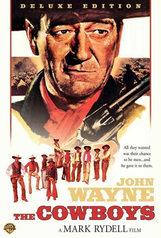 The Cowboys Movie 1972 John Wayne, Bruce Dern Decor Wall Print POSTER