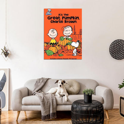 It a Great Pumpkin Charlie Brown Peter Robbins Decor Wall Print POSTER