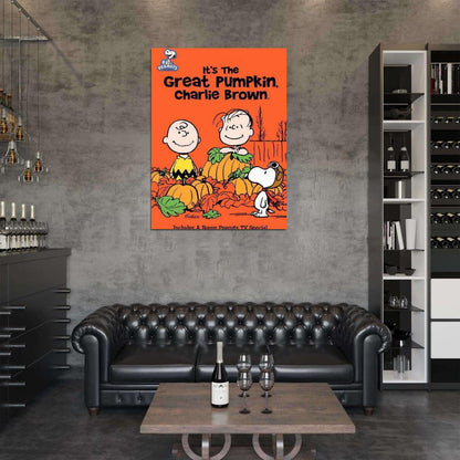 It a Great Pumpkin Charlie Brown Peter Robbins Decor Wall Print POSTER