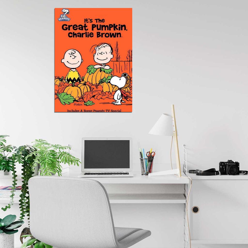 It a Great Pumpkin Charlie Brown Peter Robbins Decor Wall Print POSTER