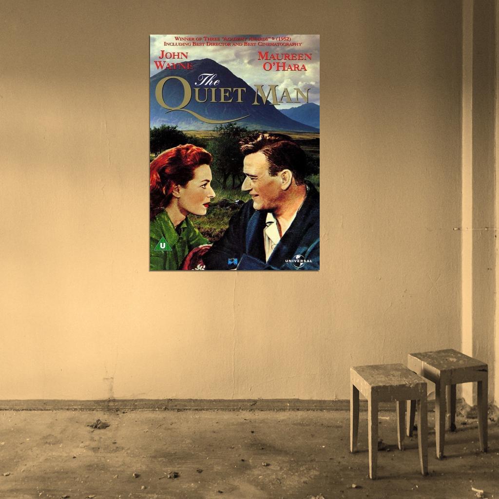 The Quiet Man Movie 1952 John Wayne, Maureen O Hara Decor Wall Print POSTER