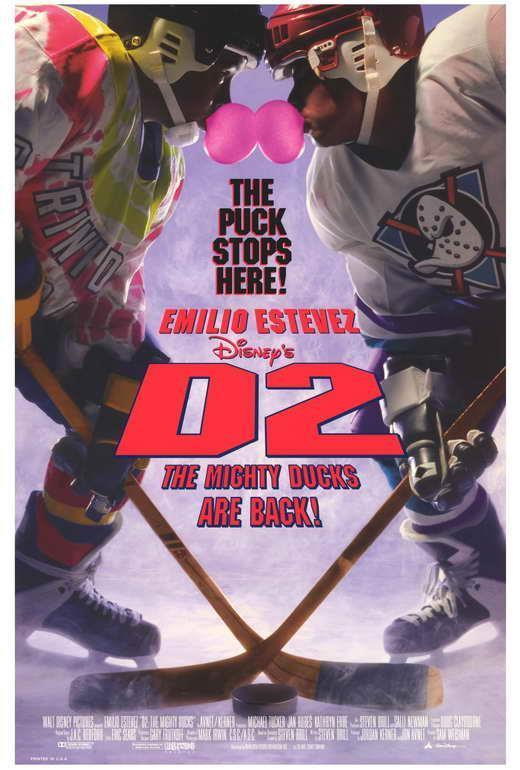 D2 The Mighty Ducks Movie 1994 Emilio Estevez Decor Wall Print POSTER