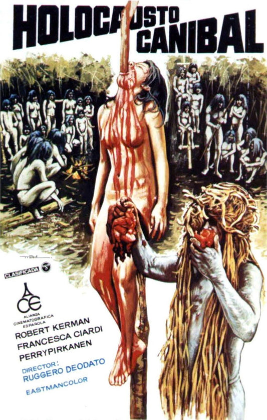 CANNIBAL HOLOCAUST Italian Movie 1980 Gore Deodato BANNED Wall Print POSTER