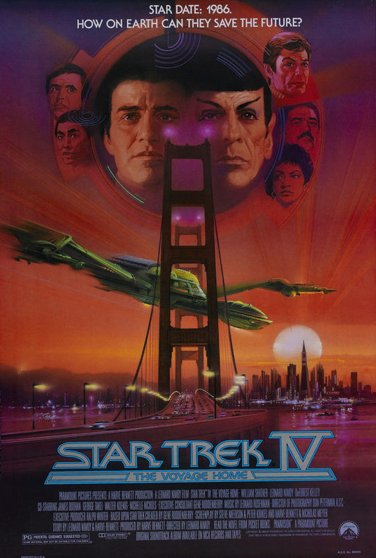 Star Trek IV The Voyage Home William Shatner Decor Wall Print POSTER