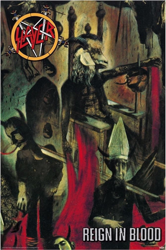 Reign in Blood 1986 Studio Album by Slayer Decor Wall Print POSTER