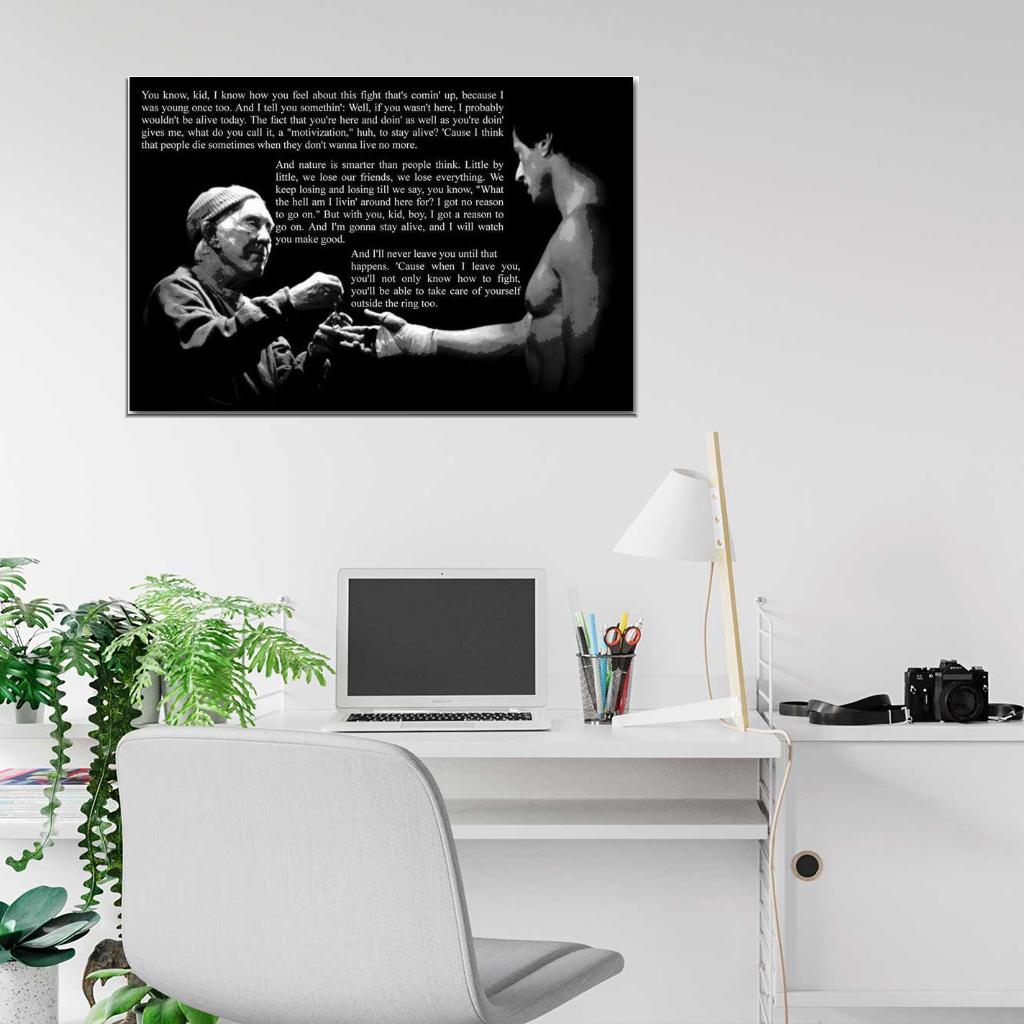 Rocky Balboa Motivational Quotes Decor Wall POSTER Print