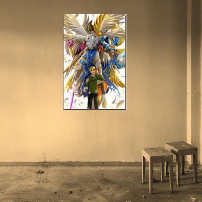 Digimon Adventure Tri Anime Patamon Holy Angemon Decor Wall Print POSTER